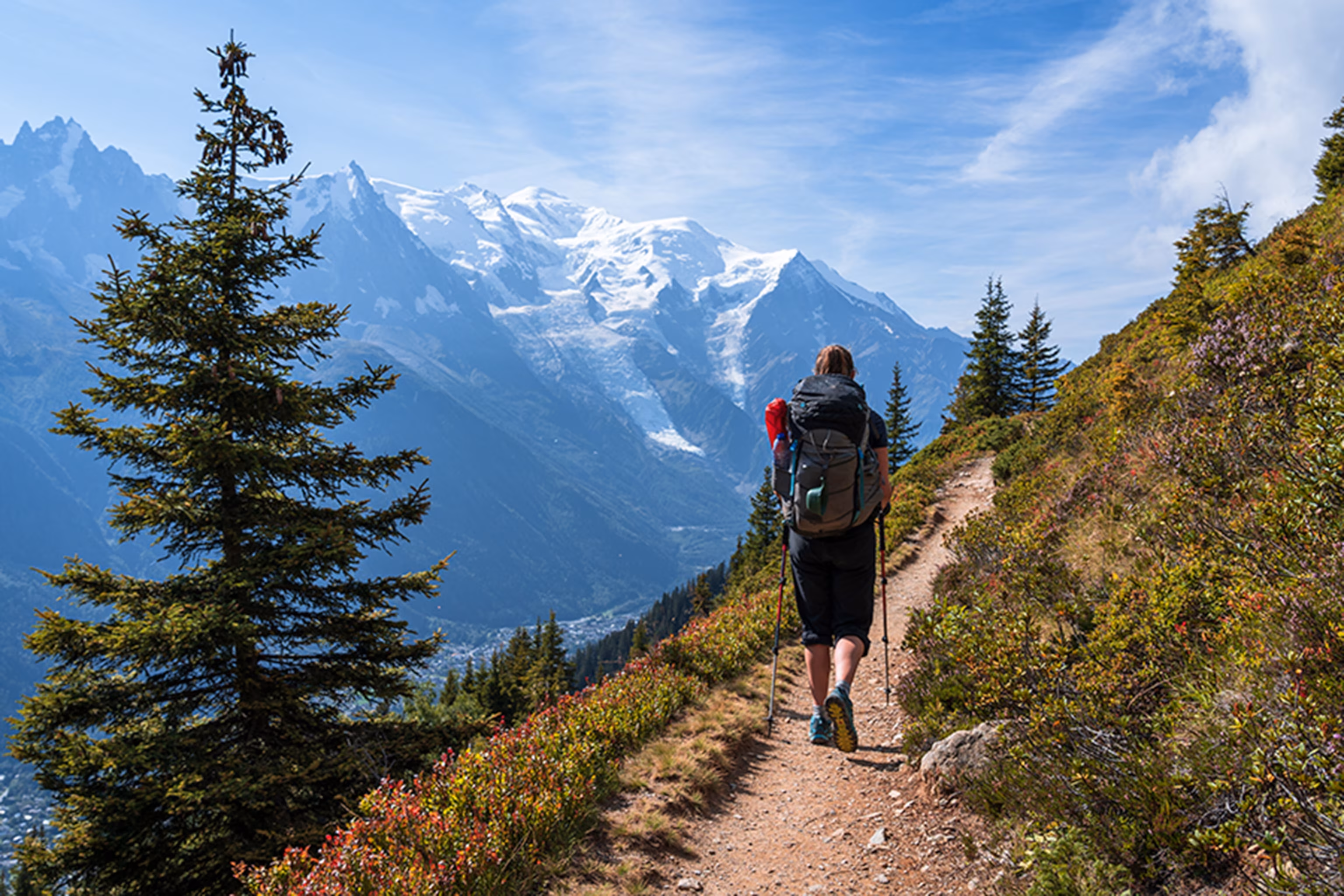 Mountain trail with panoramic views